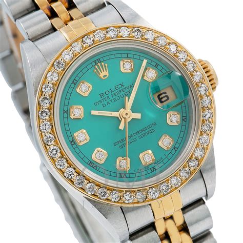 turquoise rolex|rolex with turquoise face.